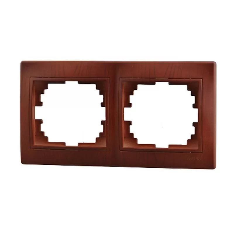 картинка Рамка 2-пост. горизонтальная, вишня Mira Lezard от магазина Электротехника