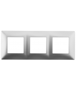картинка Рамка 3-я алюминий Elegance Эра от магазина Электротехника