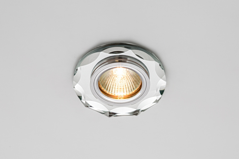картинка Светильник MR-16 GU5.3 встр. огран. стекло прозрачный круг CRYSTAL 50 Max Light !!! от магазина Электротехника