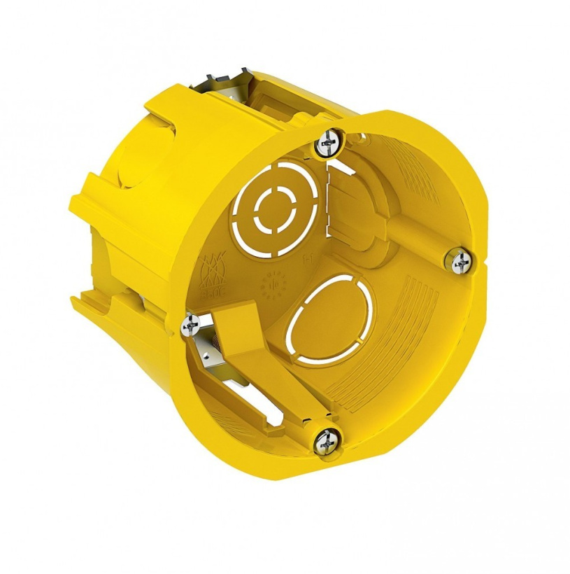 картинка Коробка уст. d68х45мм желтая для Г/К метал. лапки (уп.=210шт.) Schneider Electric от магазина Электротехника