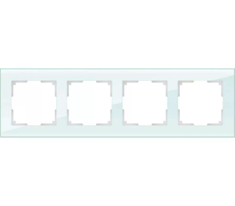 картинка Рамка 4-пост. натуральное стекло Favorit  от магазина Электротехника