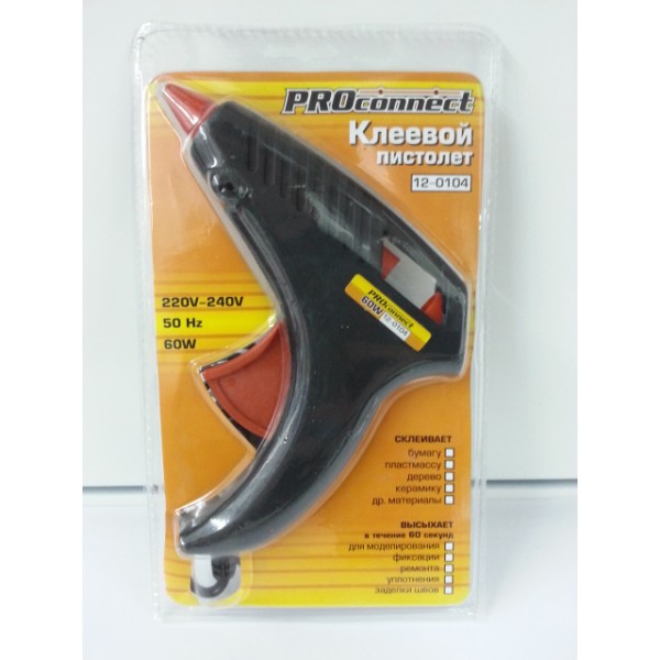 картинка Пистолет клеевой 60Вт большой в блистере REXANT PROconnect !!! от магазина Электротехника