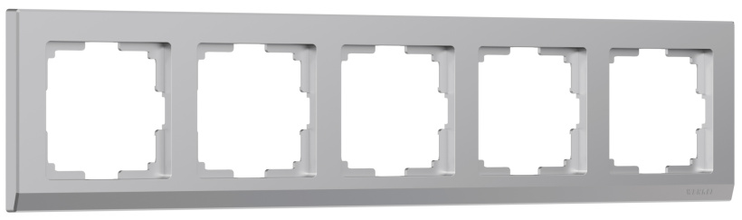 картинка Рамка 5-пост. серебряный Stark от магазина Электротехника