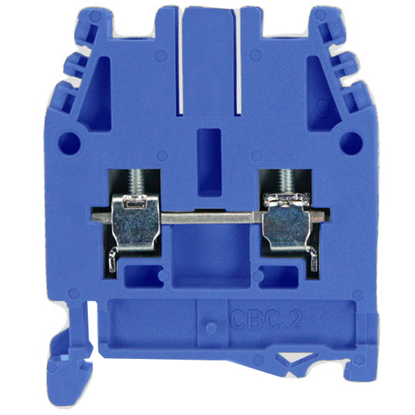 картинка Зажим 2.5мм.кв. проходной винтовой синий ДКС от магазина Электротехника