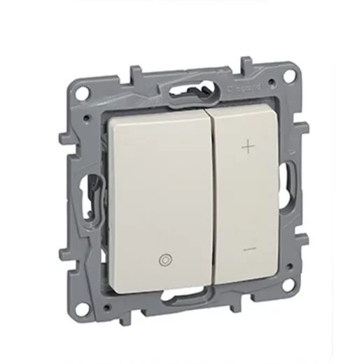 картинка Светорегулятор нажимной 400Вт слон. кость Etika от магазина Электротехника