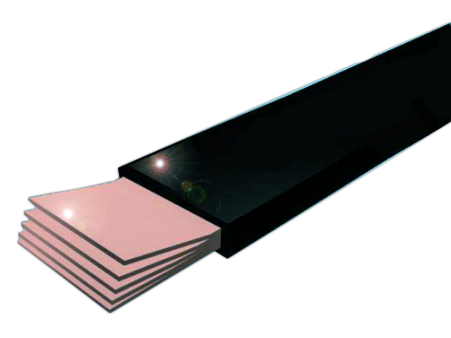 картинка Шина медная гибкая изолированная ШМГИ 6х32х1мм L=2000мм  от магазина Электротехника