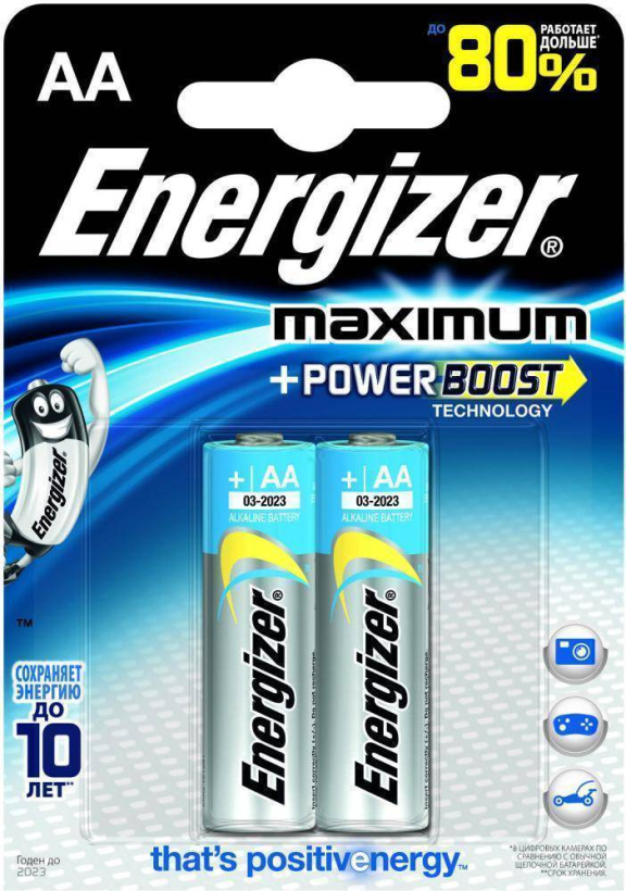 картинка Элемент питания LR6 (АА) Max Energizer от магазина Электротехника