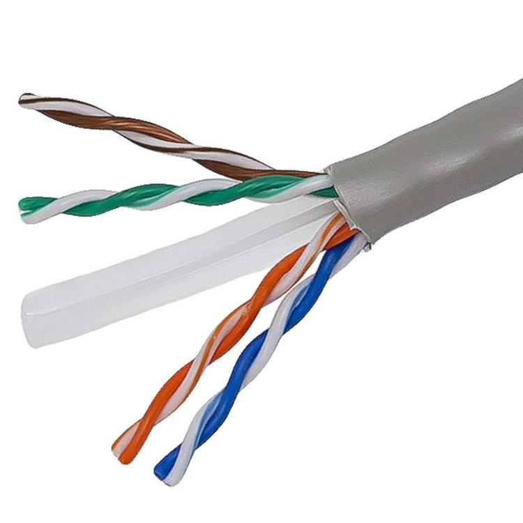 картинка Кабель (витая пара) U/UTP кат.5е 4х2х0.51мм ож PVC серый (305м) ITK от магазина Электротехника