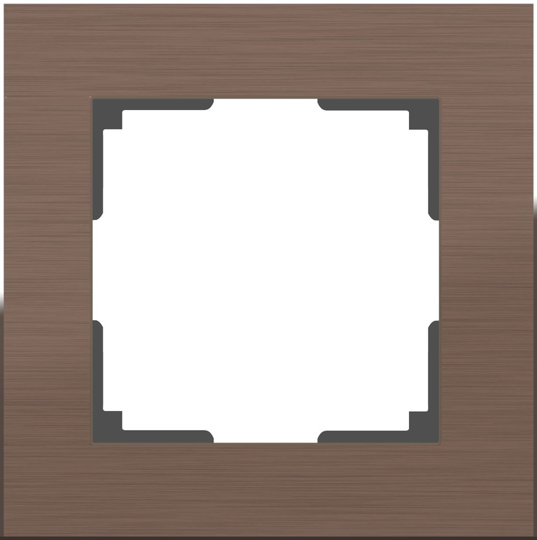 картинка Рамка 1-пост. коричневый алюминий WERKEL от магазина Электротехника