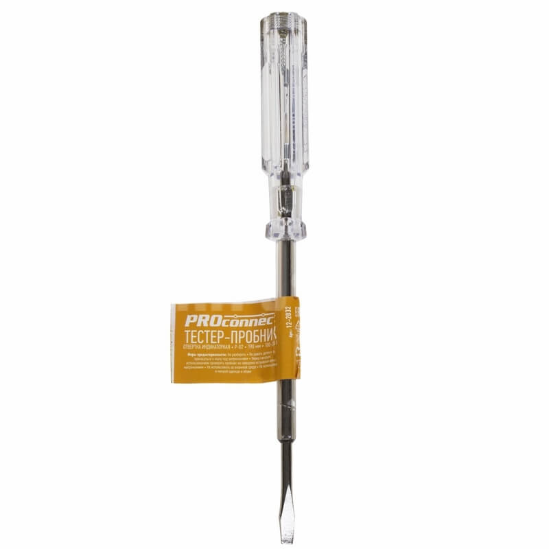 картинка Отвертка-пробник 190мм P-02  REXANT PROconnect от магазина Электротехника