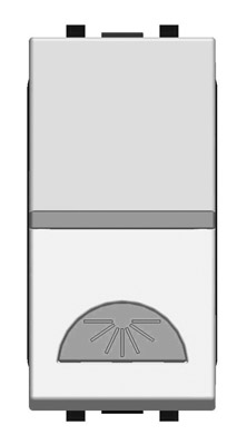 картинка Выключатель 1-кл кнопочный НО-контакт с символом Освещение 1 мод, серебро Zenit ABB от магазина Электротехника