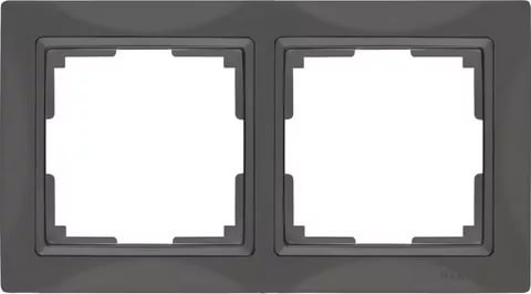картинка Рамка 2-пост. серо-коричневая с серо-кор. вставкой Snabb basic от магазина Электротехника