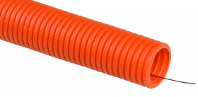 картинка Труба гофр. ПНД d50 с протяжкой оранжевая тяжелая (15м) IEK от магазина Электротехника