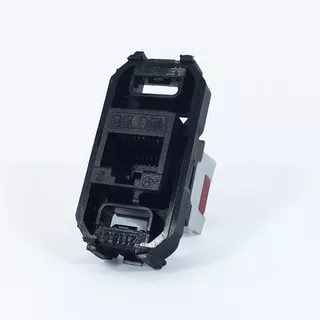 картинка Механизм розетки RJ-45 (кат. 5е ) на пластиковом суппорте Zenit (кр.упак 10шт) АВВ от магазина Электротехника