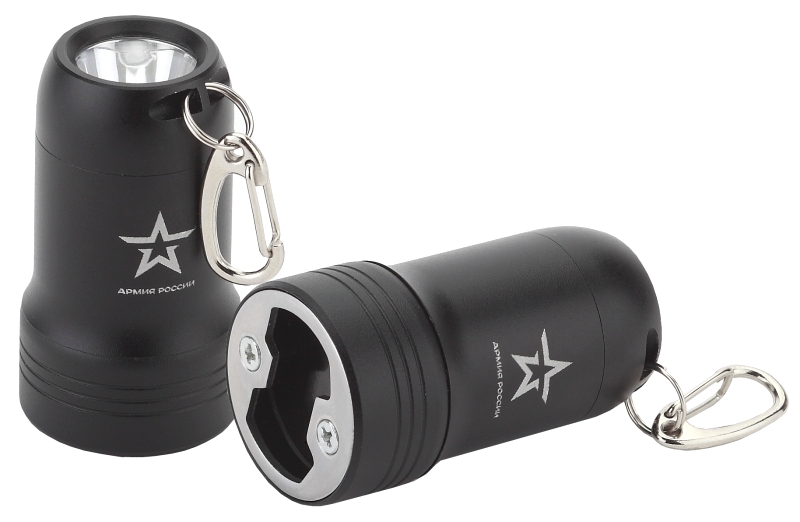 картинка Фонарь-брелок LED 0,5Вт 25Лм "Привал" фонарь-рефлектор+открывашка 3xLR44 Армия России ЭРА !!! от магазина Электротехника