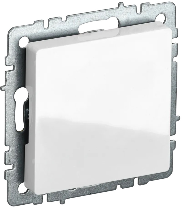 картинка Заглушка с суппортом белый BRITE от магазина Электротехника