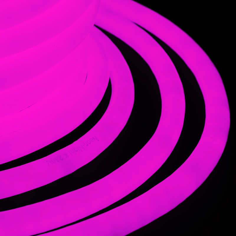 картинка Гибкий Неон LED 360 (круглый) - розовый, бухта 50м от магазина Электротехника