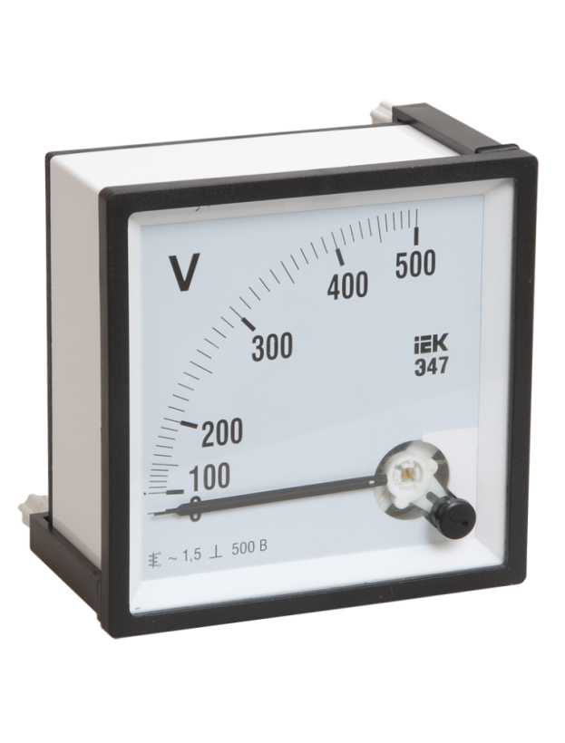 картинка Вольтметр 500В 72х72 АС непоср. вкл. Э47 IEK от магазина Электротехника