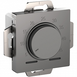 картинка Термостат для теплого пола 10A сталь ATLAS DESIGN от магазина Электротехника