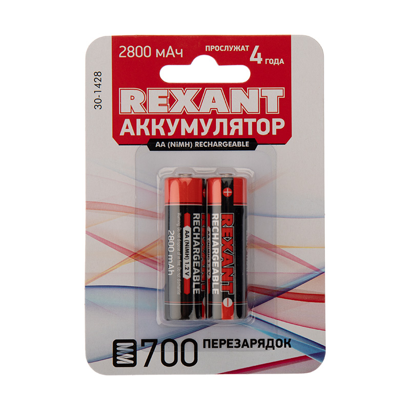 картинка Аккумулятор тип AA пальчиковый 1.2В 2800 мАч REXANT !!! от магазина Электротехника