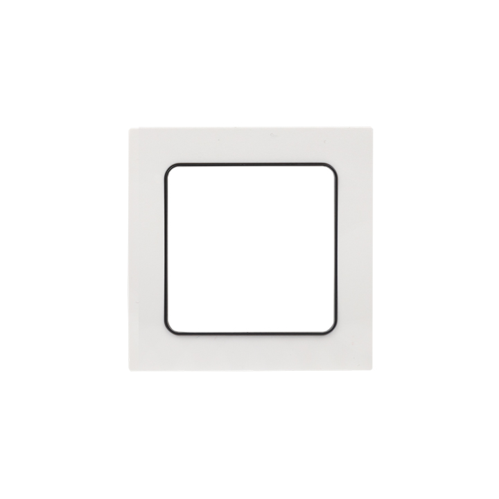 картинка Рамка 1-пост. белый с линией цвета черный Стокгольм от магазина Электротехника