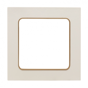 картинка Рамка 1-пост. белый с линией цвета шампань Стокгольм !!! от магазина Электротехника