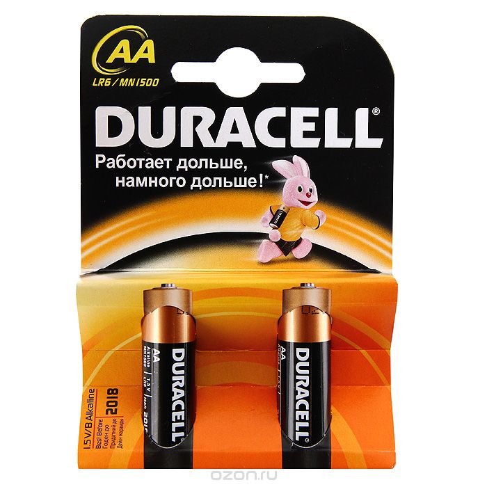 картинка Элемент питания LR6 (АА) DURACELL  от магазина Электротехника