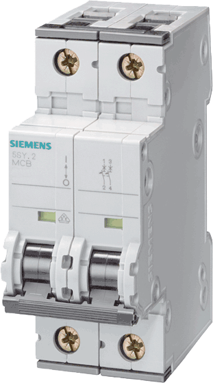 картинка Выключатель автоматический 2Р 6А D 400В АС 10кА Siemens !!! от магазина Электротехника