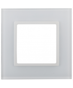 картинка Рамка 1-я стекло белый+бел. Elegance ЭРА !!! от магазина Электротехника