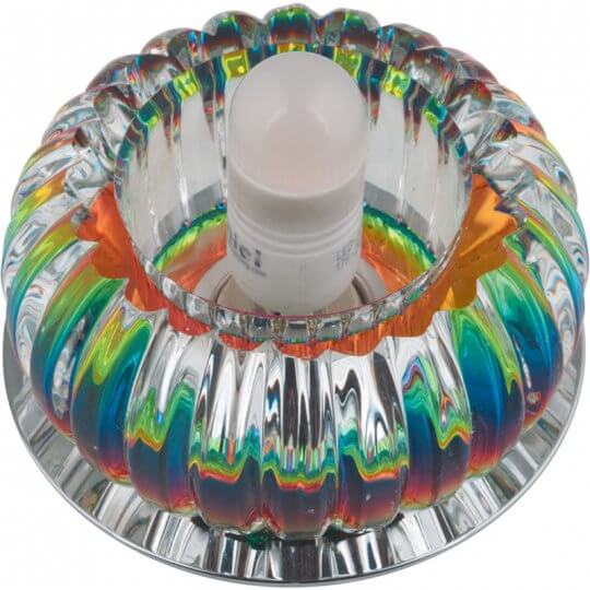 картинка Светильник G9 40Вт кристалл, цвет радужный, основание металл, хром Fametto Fiore от магазина Электротехника
