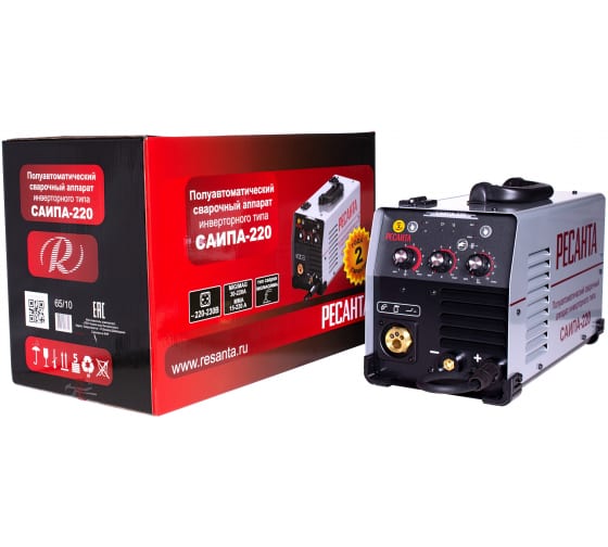 картинка Сварочный аппарат полуавтомат САИПА-220 (MIG/MAG) 65/10 от магазина Электротехника