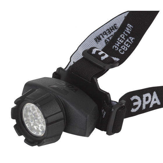 картинка Фонарь налобный LED 1.7Вт 100Лм 14Led, 3xAAA, 4 реж., черный ЭРА от магазина Электротехника