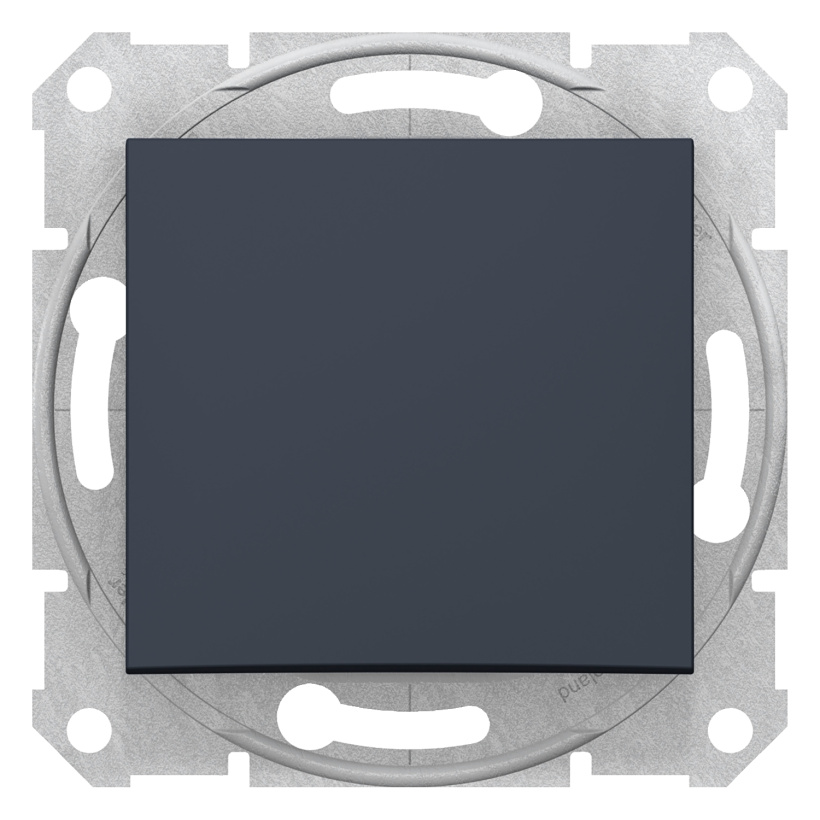 картинка Переключатель 1-кл.перекрестный 10А СУ механизм графит Sedna от магазина Электротехника