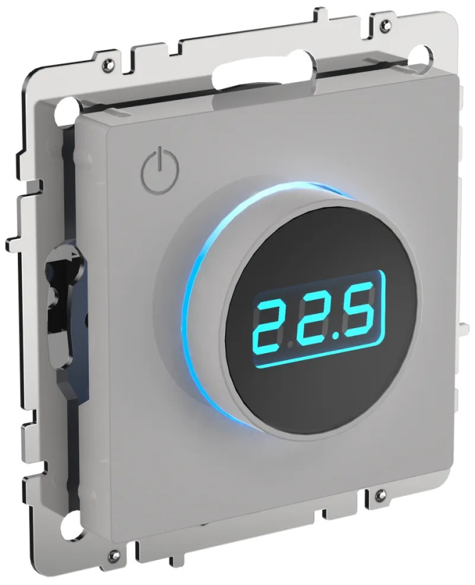 картинка Термостат электронный с индикацией ТС10-1 белый BRITE !!! от магазина Электротехника