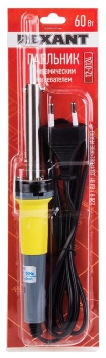 картинка Паяльник с керамическим нагревателем 60Вт 220В долговечное жало REXANT от магазина Электротехника