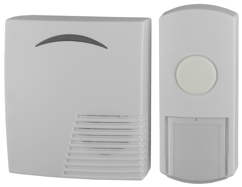 картинка Звонок проводной 17 мелодий,провод 1,5м, белый 2хАА D61 ЭРА от магазина Электротехника