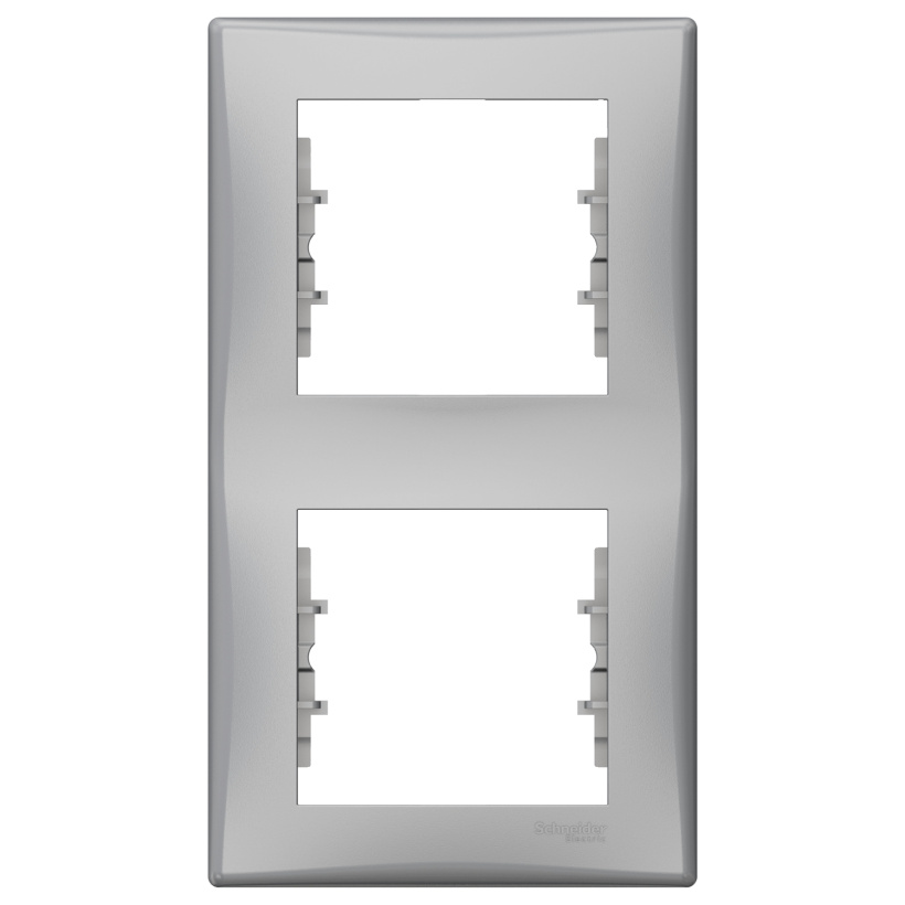 картинка Рамка 2- пост. вертикальная алюминий Sedna от магазина Электротехника