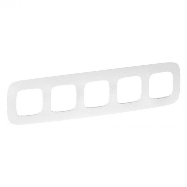 картинка Рамка 5-пост. универсальная Тиснение белое Valena ALLURE от магазина Электротехника