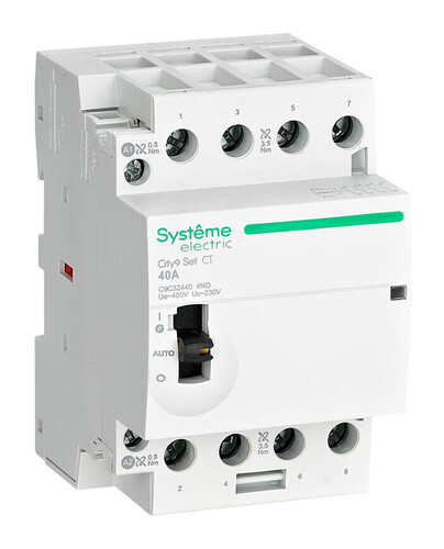 картинка Контактор модульный 4Р 4НО 63А AC 230В City9 Set Systeme Electric от магазина Электротехника