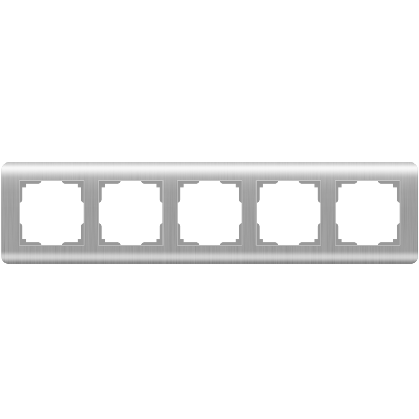 картинка Рамка 5-пост. серебряная Stream от магазина Электротехника
