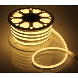 картинка Гибкий Неон LED SMD, форма - D, тёплый белый, 120 LED/м,  бухта 100м от магазина Электротехника