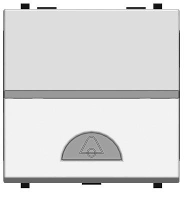 картинка Выключатель 1-кл кнопочный НО-контакт с символом Звонок 2 мод серебро Zenit ABB от магазина Электротехника