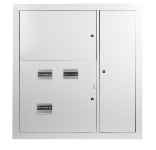 картинка Корпус металлический ЩЭ-3 (1000х960х140) 3-х квартирный IP31 УХЛ3 серый SIMPLE ЭРА от магазина Электротехника