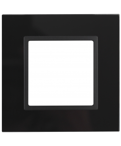 картинка Рамка 1-я стекло черный+антрацит Elegance ЭРА !!! от магазина Электротехника