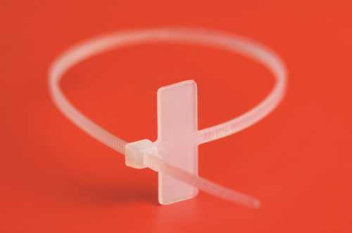 картинка Хомут 100x2,5 маркировочный, белый, табличка 8х25,4 от магазина Электротехника