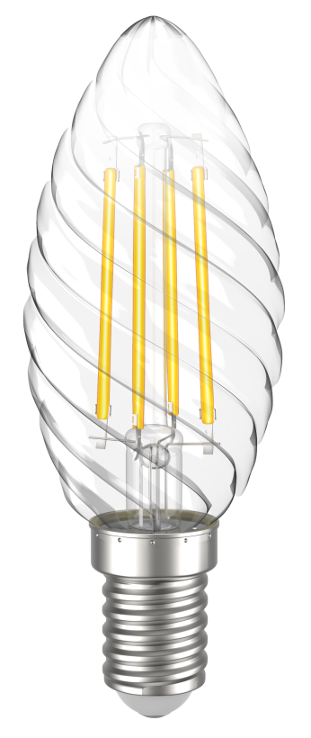 картинка Лампа LED  7 Вт Е14 (840lm) 4000К "свеча" витая серия 360°  ИЭК от магазина Электротехника