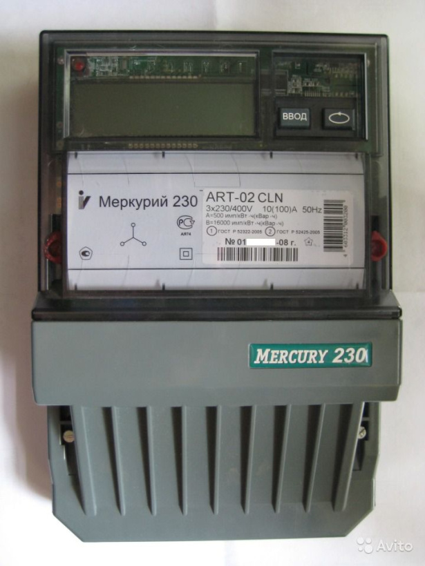 картинка Счетчик э/энергии 3-фазн. Меркурий 230АRT-02 CLN (10-100А) от магазина Электротехника