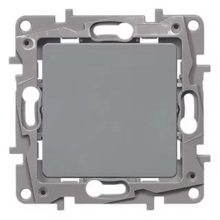 картинка Выключатель 1-кл. 10А СУ механизм алюминий Etika от магазина Электротехника