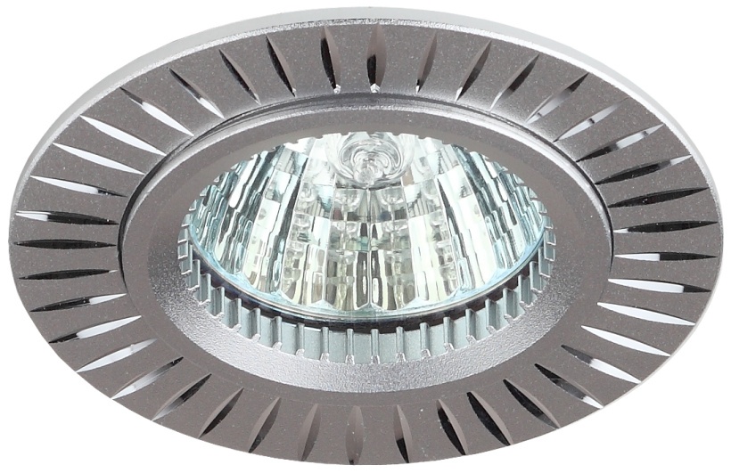 картинка Светильник MR-16 50Вт 12V/220V алюминий, серебро ЭРА от магазина Электротехника
