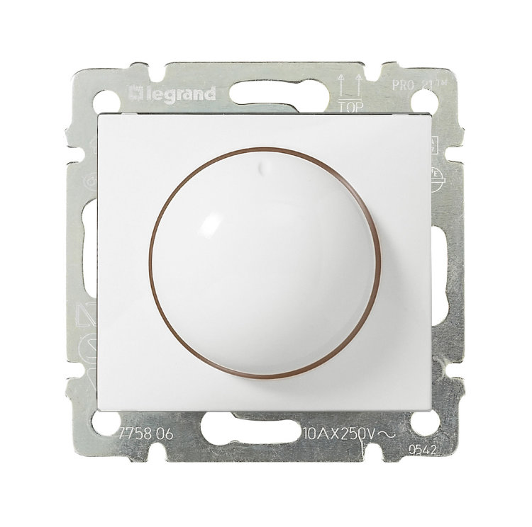картинка Светорегулятор поворотный 40-400W белый Valena от магазина Электротехника